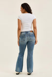 JUDY BLUE LOW RISE DAISY BOOTCUT MD GENIE BLUE JEANAS - MEDIUM STONE