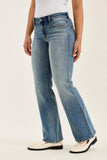 JUDY BLUE LOW RISE DAISY BOOTCUT MD GENIE BLUE JEANAS - MEDIUM STONE