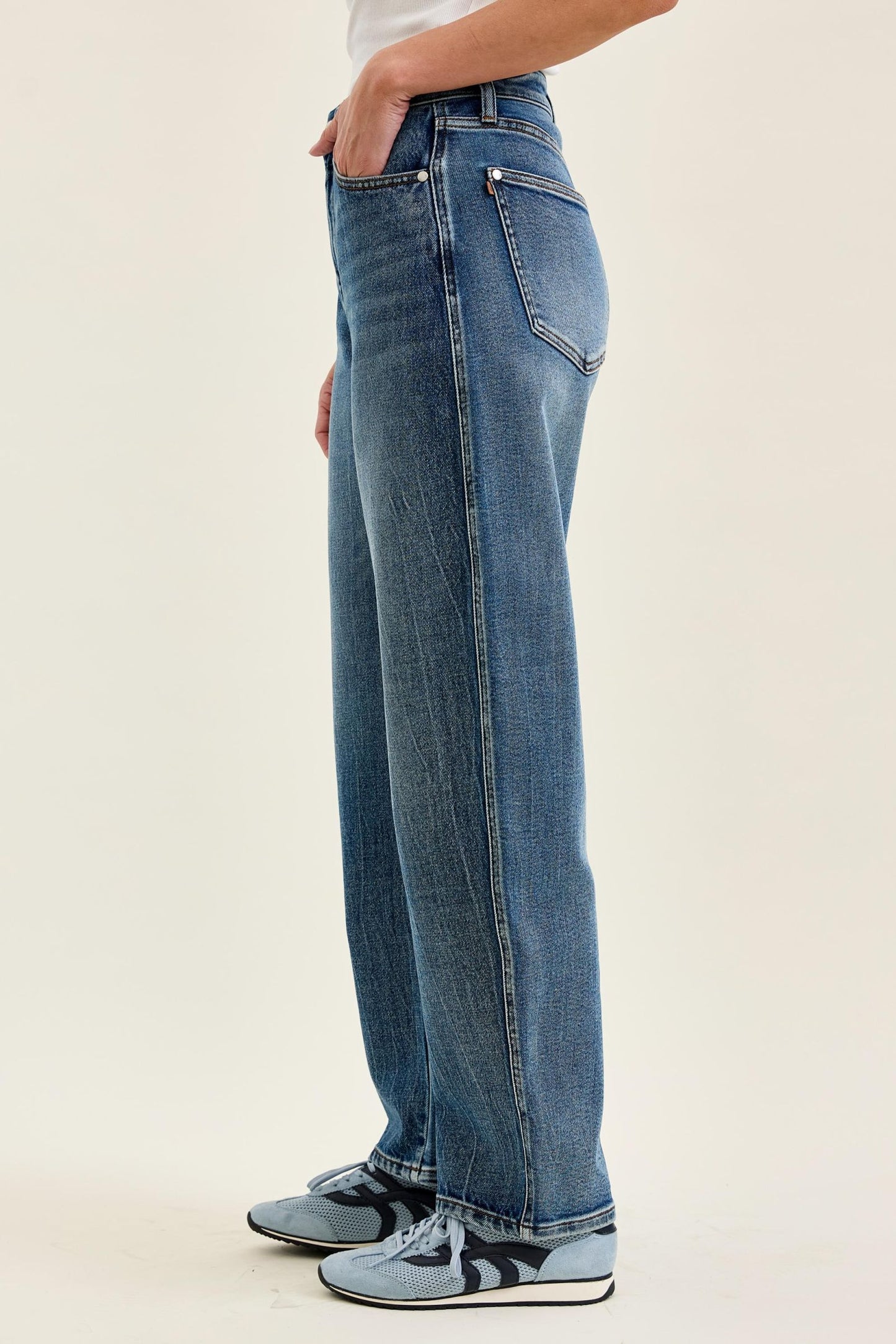 JUDY BLUE REGULAR High Waist Rigid Magic MARLOW Arc DK Time Weathered Indigo