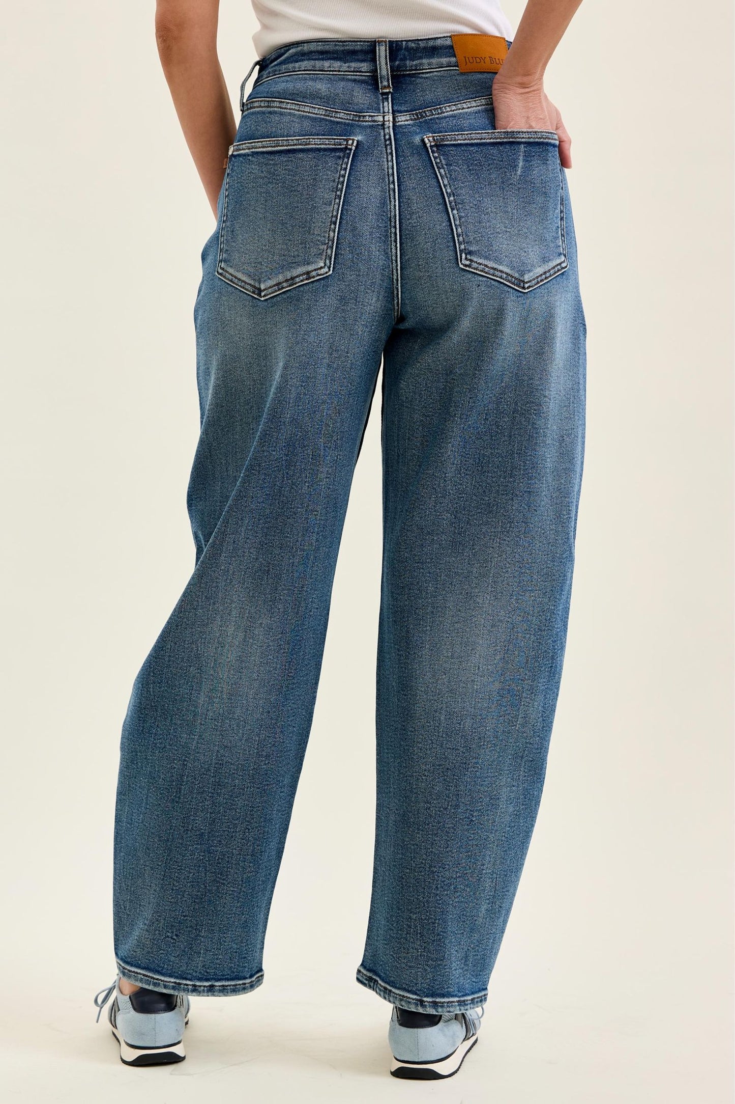 JUDY BLUE REGULAR High Waist Rigid Magic MARLOW Arc DK Time Weathered Indigo