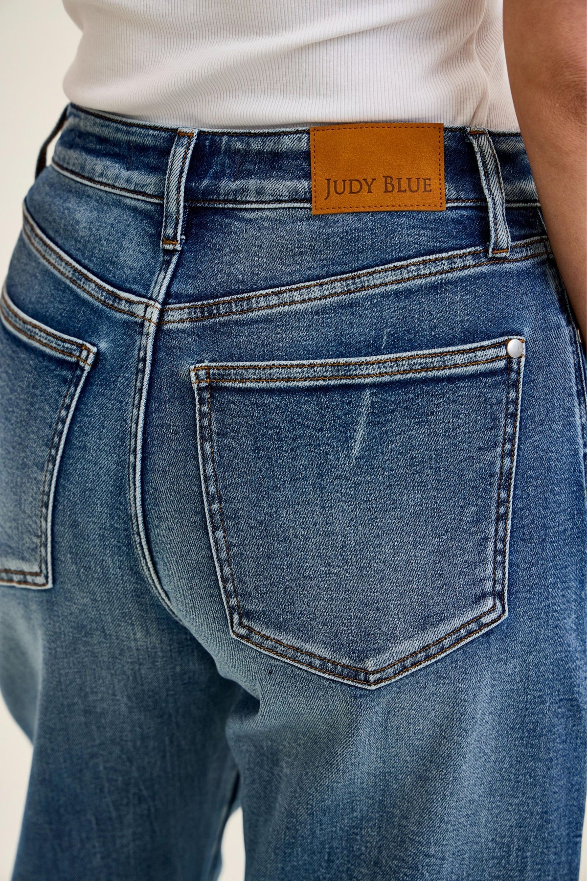 JUDY BLUE REGULAR High Waist Rigid Magic MARLOW Arc DK Time Weathered Indigo