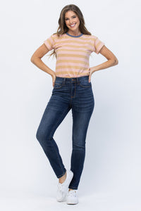 JUDY BLUE HIGH RISE RELAXED FIT - DARK STONE