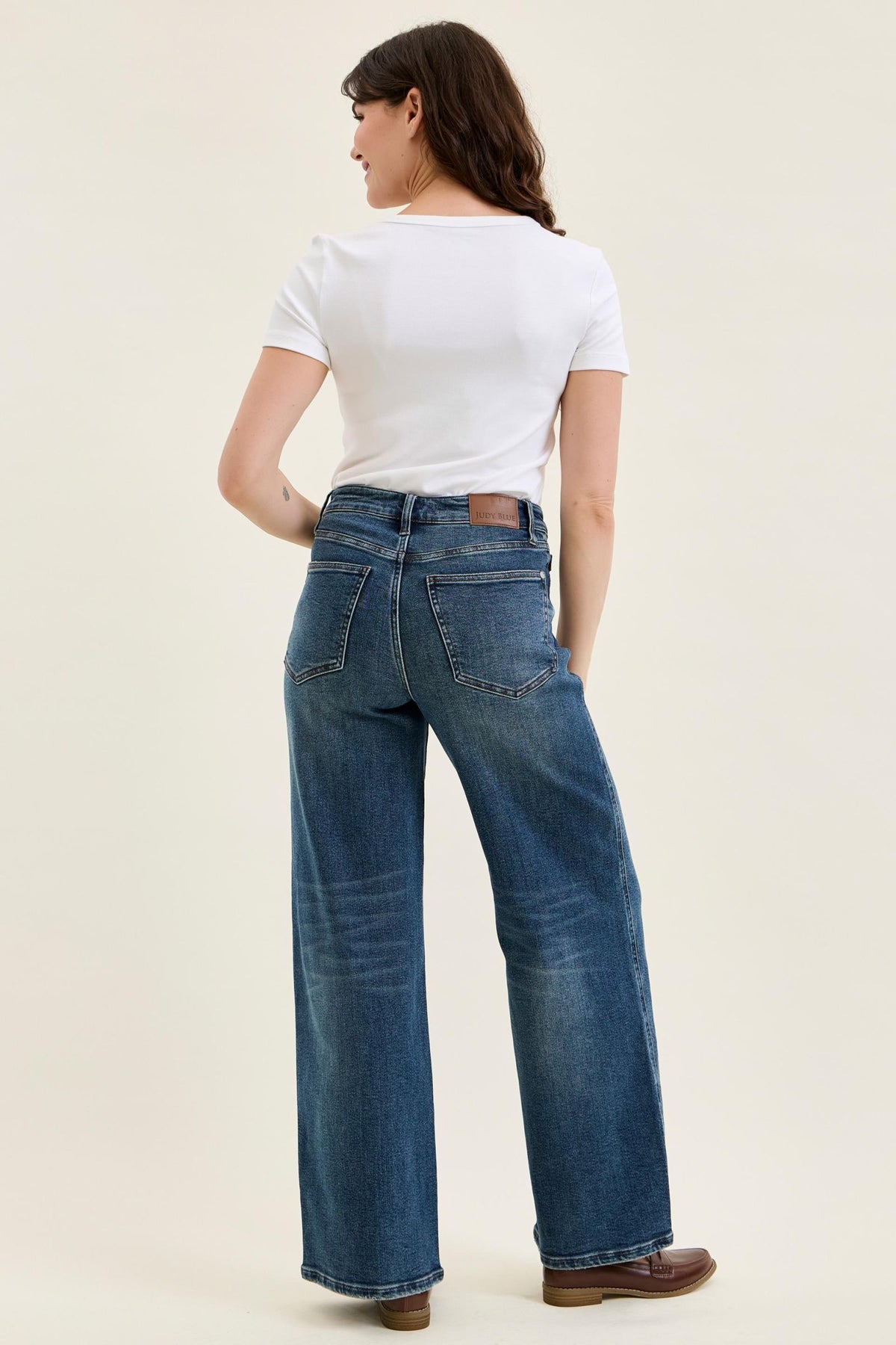 JUDY BLUE HIGH WAIST TUMMY CONTROL ANGELINA COLUMN DARK JEAN