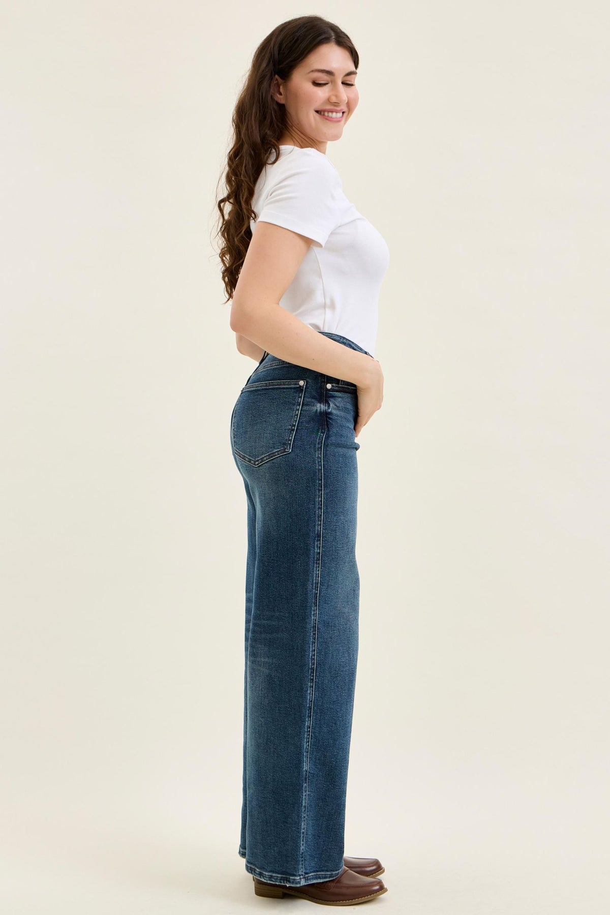 JUDY BLUE HIGH WAIST TUMMY CONTROL ANGELINA COLUMN DARK JEAN