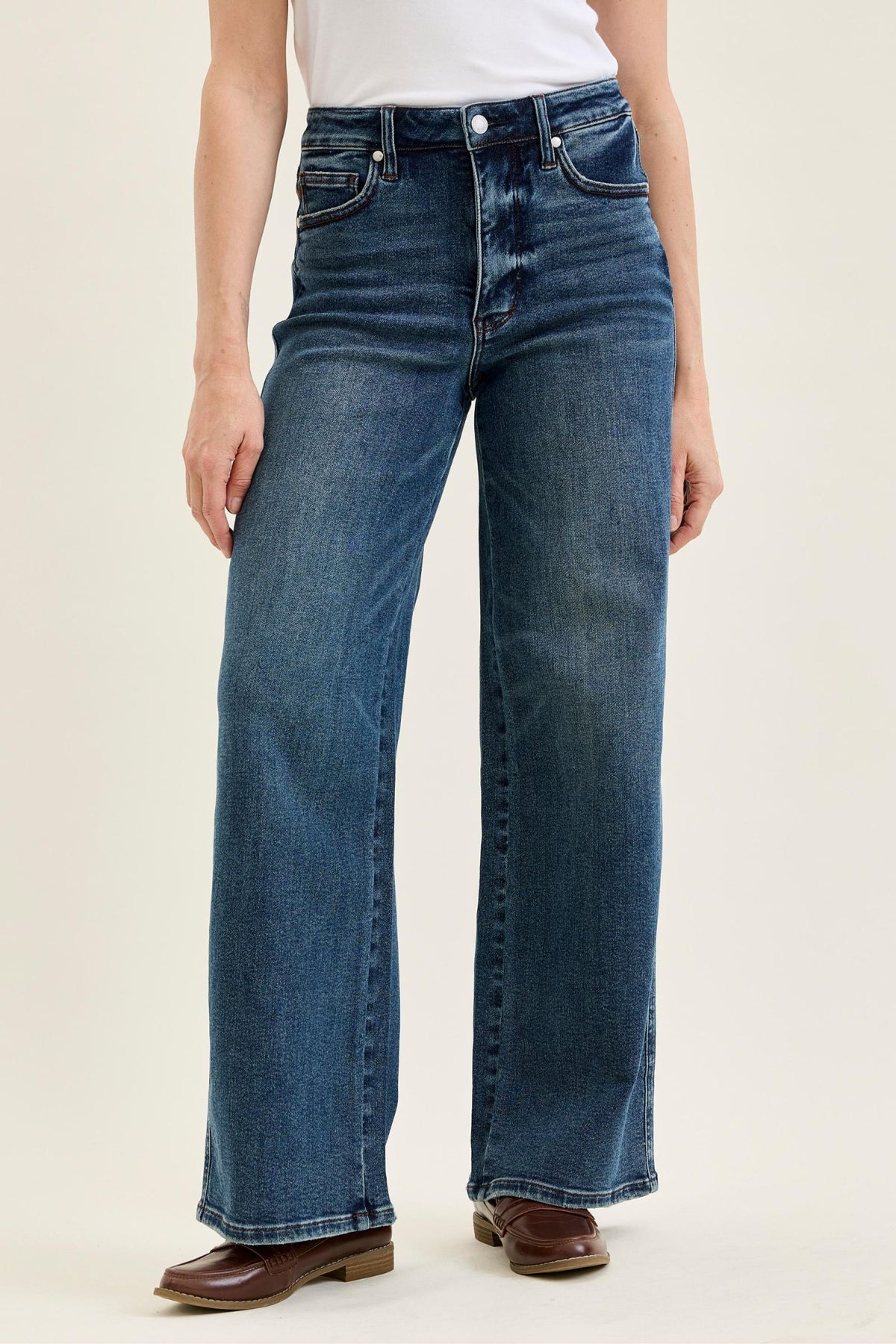 JUDY BLUE HIGH WAIST TUMMY CONTROL ANGELINA COLUMN DARK JEAN