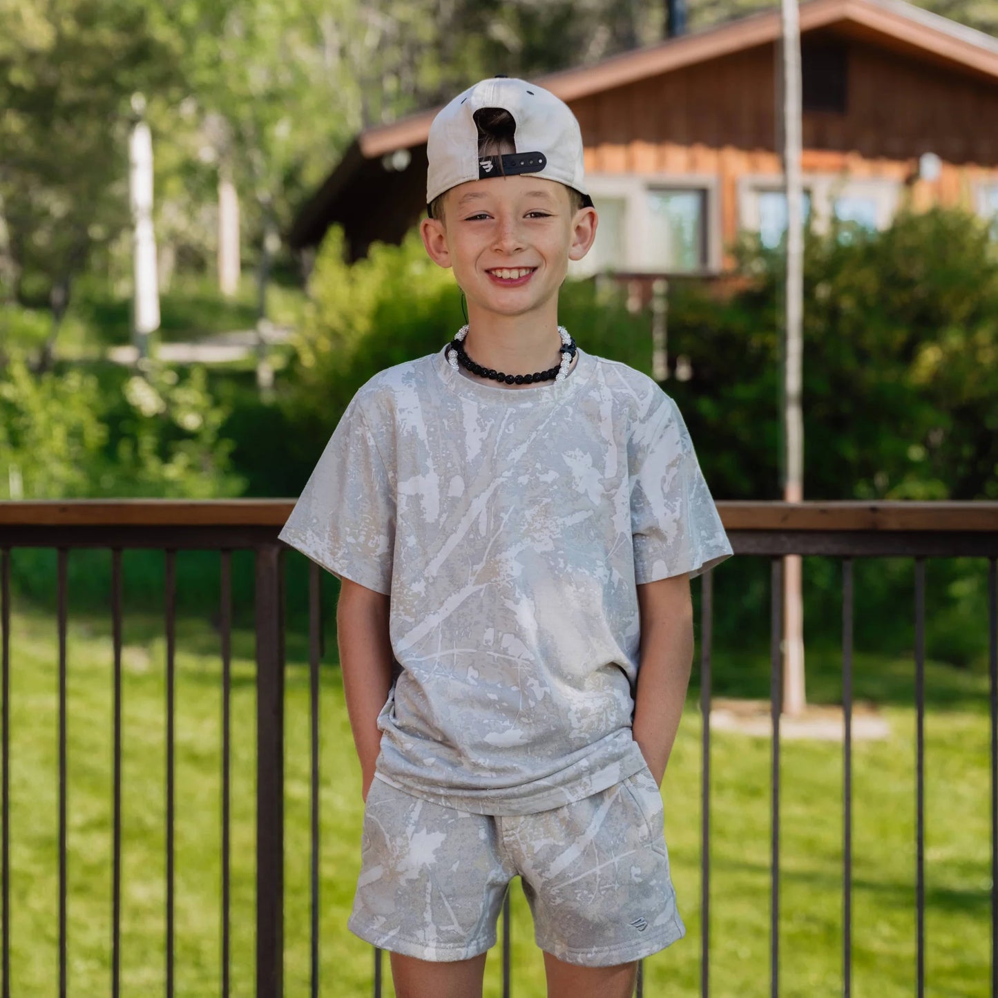 BURLEBO Youth Vintage Washed Tee - Drifter Camo