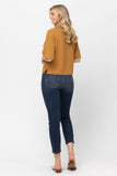 JUDY BLUE MID RISE 29" RELAXED FIT JEAN - DARK STONE