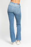 JUDY BLUE HIGH WAIST CLASSIC CONTRAST WASH BOOTCUT JEAN - MEDIUM STONE