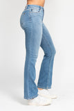 JUDY BLUE HIGH WAIST CLASSIC CONTRAST WASH BOOTCUT JEAN - MEDIUM STONE