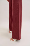 JUDY BLUE HIGH WAIST RETRO WITH TWISTED SEAMS - BURGUNDY