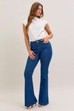 JUDY BLUE HIGH WAIST SPARKLE GLITTER DENIM FLARE