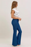 JUDY BLUE HIGH WAIST SPARKLE GLITTER DENIM FLARE