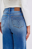 JUDY BLUE HIGH WAIST RETRO WIDE LEG JEAN - MEDIUM STONE