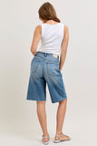 JUDY BLUE HIGH WAIST RIGID MAGIC JORTS - MEDIUM STONE