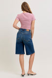 JUDY BLUE HIGH WAIST JORTS - DARK STONE