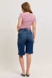 JUDY BLUE HIGH WAIST JORTS - DARK STONE