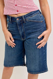JUDY BLUE HIGH WAIST JORTS - DARK STONE
