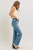 JUDY BLUE HIGH WAIST TUMMY CONTROL SLIM STRAIGHT JEANS
