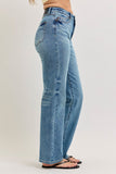 JUDY BLUE HIGH WAIST TUMMY CONTROL SLIM STRAIGHT JEANS