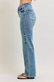 JUDY BLUE HIGH WAIST TUMMY CONTROL SLIM STRAIGHT JEANS
