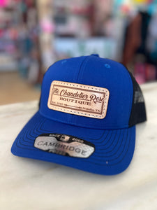 THE CHANDELIER ROSE BOUTIQUE CAP - ROYAL BLUE & BLACK