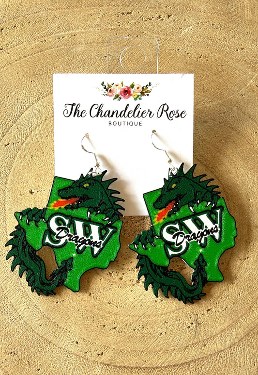 Dragons Texas Fire Earrings
