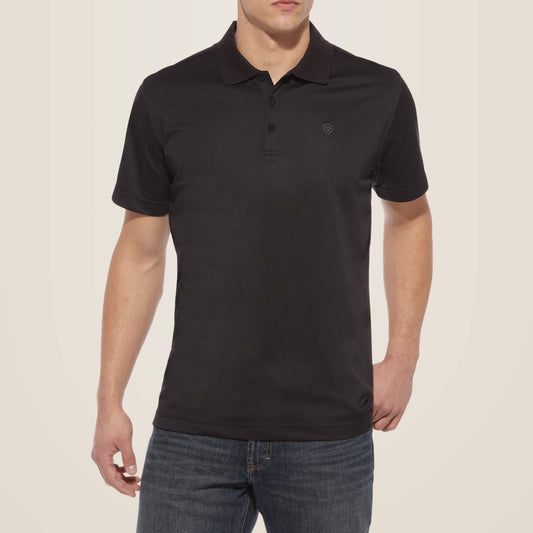 ARIAT MENS TEK POLO - BLACK