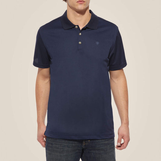 ARIAT MENS TEK POLO - NAVY