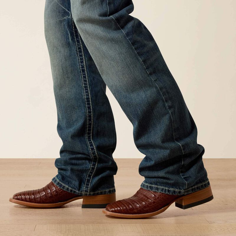 ARIAT MENS M4 LOW RISE COLTRANE BOOT CUT JEAN - DURANGO