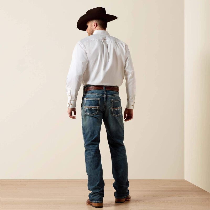 ARIAT MENS M4 LOW RISE COLTRANE BOOT CUT JEAN - DURANGO