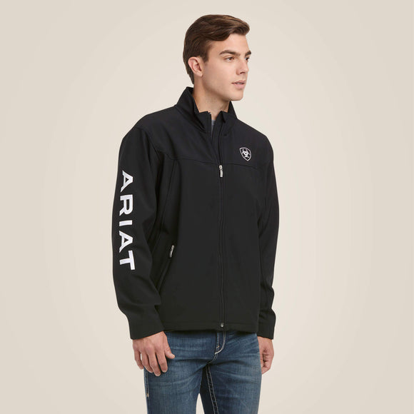 ARIAT MENS NEW TEAM SOFTSHELL JACKET - BLACK