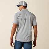 ARIAT MENS TEK POLO - SILVER LINING