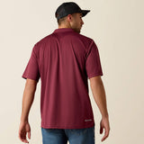 ARIAT MENS TEK POLO - MAROON
