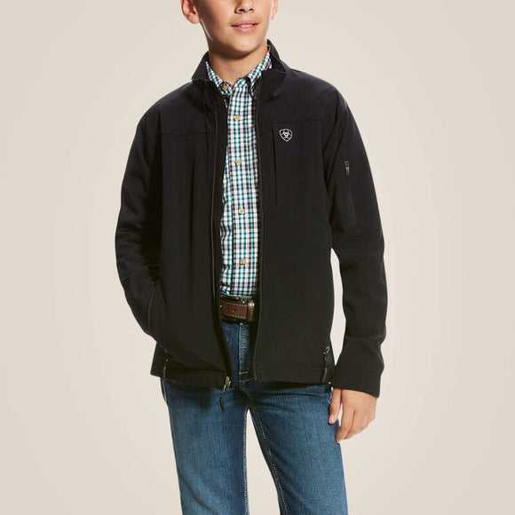 ARIAT BOYS VERNON 2.0 SOFTSHELL JACKET - BLACK
