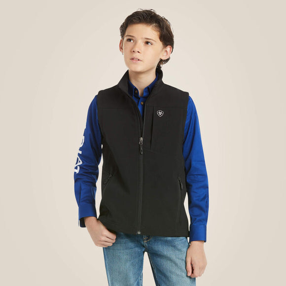 ARIAT BOYS VERNON 2.0 SOFTSHELL VEST - BLACK