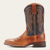 ARIAT MENS PLANO COWBOY BOOT - GINGERSNAP/ARMY BLUE