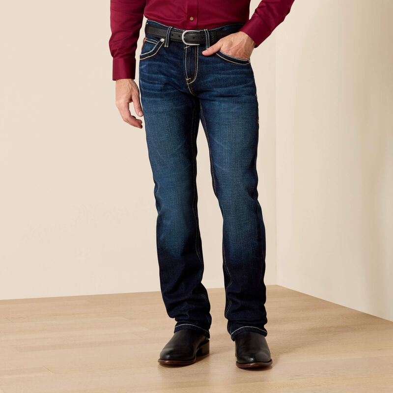 ARIAT MENS M7 ROCKER CONCORD STRETCH STACKABLE STRAIGHT SLIM FIT LEG JEAN - DODGE
