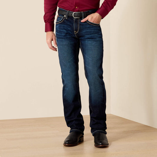 ARIAT MENS M7 ROCKER CONCORD STRETCH STACKABLE STRAIGHT SLIM FIT LEG JEAN - DODGE
