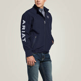 ARIAT MENS NEW TEAM SOFTSHELL JACKET - NAVY