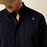 ARIAT MENS VENTTEK CLASSIC SHORT SLEEVE SHIRT - BLACK