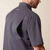ARIAT MENS VENTTEK CLASSIC SHORT SLEEVE SHIRT - CHARCOAL