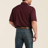 ARIAT MENS VENTTEK OUTBOUND CLASSIC FIT SHIRT - BERRY BARK