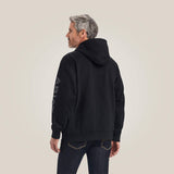 ARIAT MENS ARIAT LOGO HOODIE - BLACK