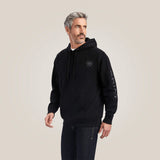 ARIAT MENS ARIAT LOGO HOODIE - BLACK