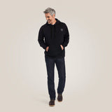 ARIAT MENS ARIAT LOGO HOODIE - BLACK