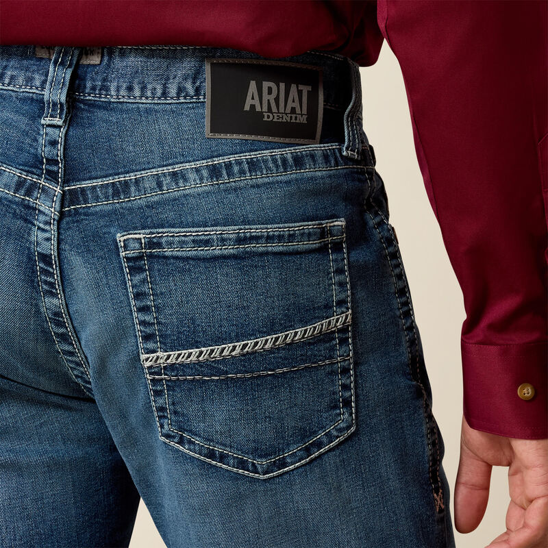 ARIAT MENS M4 RELAXED HUGO BOOT CUT FIT JEANS - BANNOCK