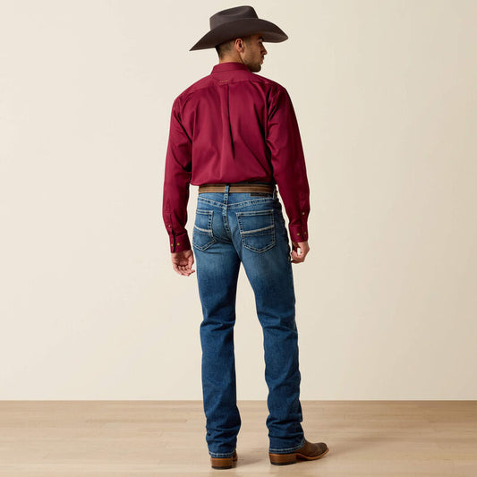 ARIAT MENS M4 RELAXED HUGO BOOT CUT FIT JEANS - BANNOCK