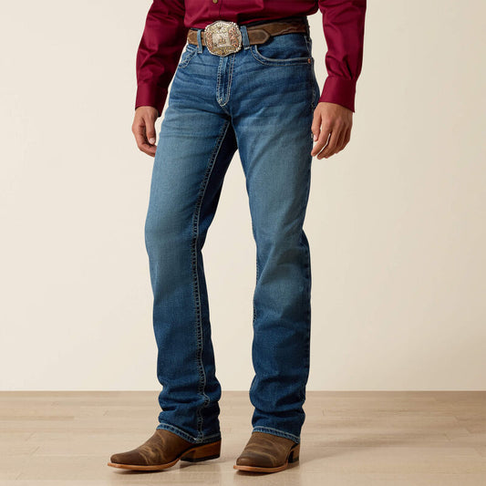 ARIAT MENS M4 RELAXED HUGO BOOT CUT FIT JEANS - BANNOCK