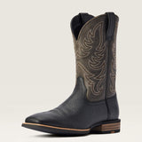 ARIAT MENS EVERLITE COUNTDOWN WESTERN BOOT - BLACK/SLATE GREY