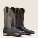ARIAT MENS EVERLITE COUNTDOWN WESTERN BOOT - BLACK/SLATE GREY
